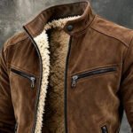 Men's Retro Warm Suede Outdoor Jacket - Image 2