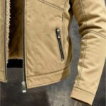 Men's Retro Warm Wool Lined Outdoor Jacket - Image 3
