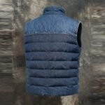 Men's Retro Warm Denim Outdoor Cotton Vest Jacket - Image 3