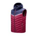 Men's Retro Warm Pleated Corduroy Patchwork Outdoor  Sleeveless Cotton Jacket 12 - Image 2