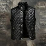 Men's Retro Warm Soft Leather Outdoor Vest Jacket