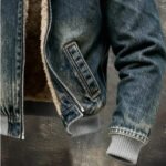 Men's Retro Warm Washed Denim Outdoor Jacket - Image 3