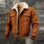 Men's Retro Warm Zipper Outdoor Jacket Cotton Coat