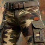 Men's Vintage Camouflage Distressed Pocket Work Pants - Image 3