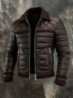 Men's Retro Warm Outdoor Jacket Cotton Coat - Image 2