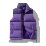 Men's Retro Warm Pleated Corduroy Patchwork Outdoor  Sleeveless Cotton Jacket - Image 2