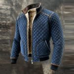 Men's Retro Warm Wool Lined Outdoor Jacket 1425