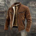 Men's Retro Warm Suede Outdoor Jacket