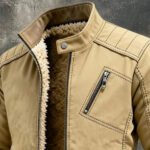 Men's Retro Warm Wool Lined Outdoor Jacket - Image 2