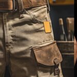 Men's Vintage Outdoor Leather Stitching Functional Shorts - Image 3