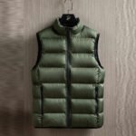 Men's Retro Warm Pleated Cotton Outdoor Sleeveless Jacket Cotton-padded Coat - Image 6
