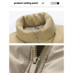Men's Retro Warm Pleated Corduroy Patchwork Outdoor  Sleeveless Cotton Jacket - Image 6