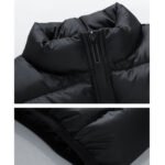 Men's Retro Warm Pleated Cotton Outdoor Sleeveless Jacket Cotton-padded Coat - Image 5