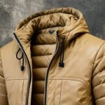 Men'S Fashionable Warm Hooded Outdoor Jacket Cotton Coat - Image 2