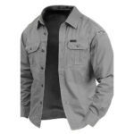 Cow Pattern Casual Men's Work Shirt Long Sleeve - Image 2