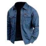 Cow Pattern Casual Men's Work Shirt Long Sleeve - Image 3