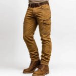 Men's Outdoor Vintage Washed Cotton Washed Multi-pocket  Tactical Pants - Image 2