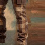 Men's Retro Colorblock Pocket Work Pants - Image 4