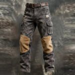 Men's Retro Corduroy and Suede Pants - Image 2