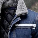 Men's Retro Distressed Denim Fleece-Lined Warm Multi-Pocket  Outdoor Jacket Coat - Image 4