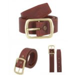 Colonel Leather Belt - Rust Brown