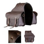 Motorbike Saddle Bag, Solid Leather